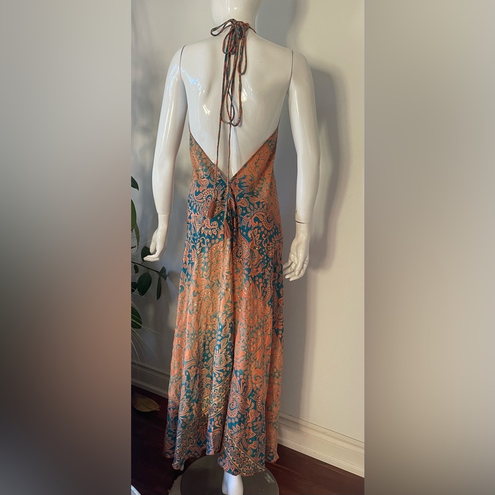 flowy  Multicolor Paisley Maxi Dress - Picture 5 of 6